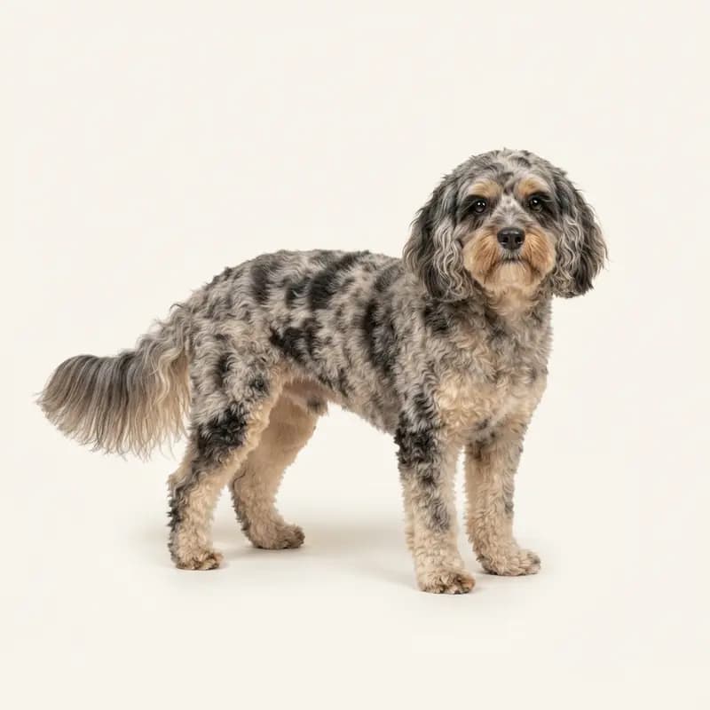 Voksen Cavapoo i Merle
