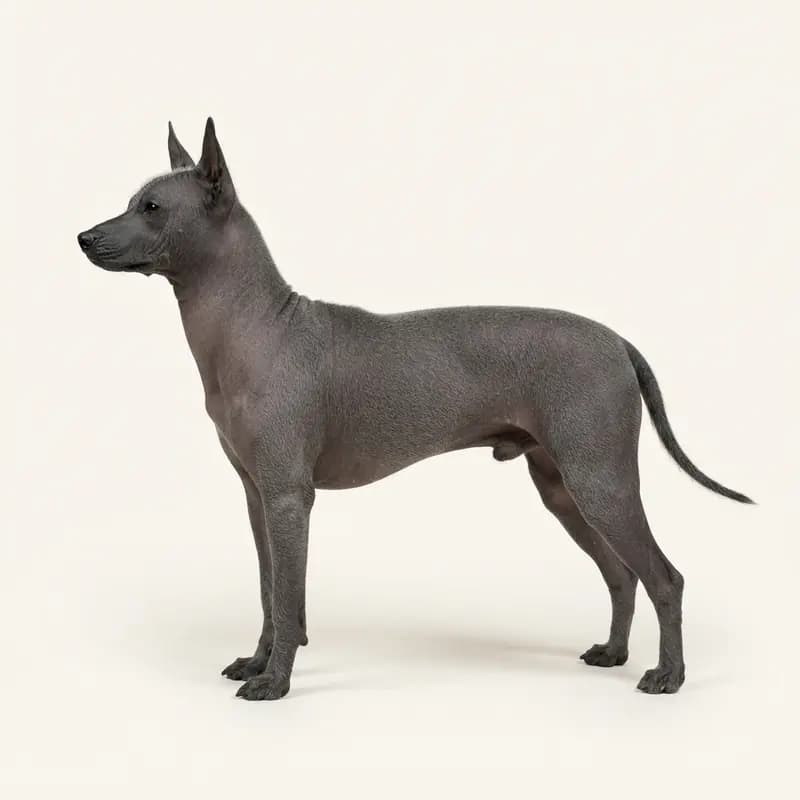 Chien nu équatorien avec Poil court