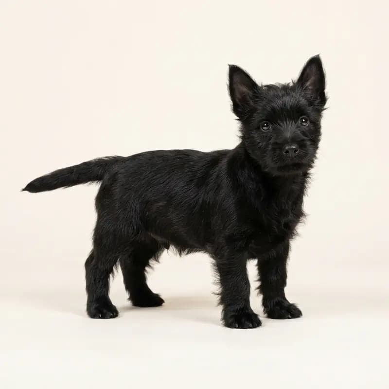 Cairn Terrier Welpe in Sort