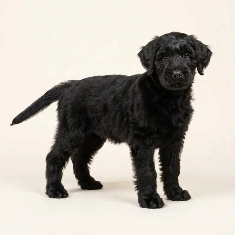 Russisk sort terrier Welpe in Sort