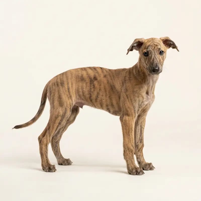 Greyhound Welpe in Gestroomd