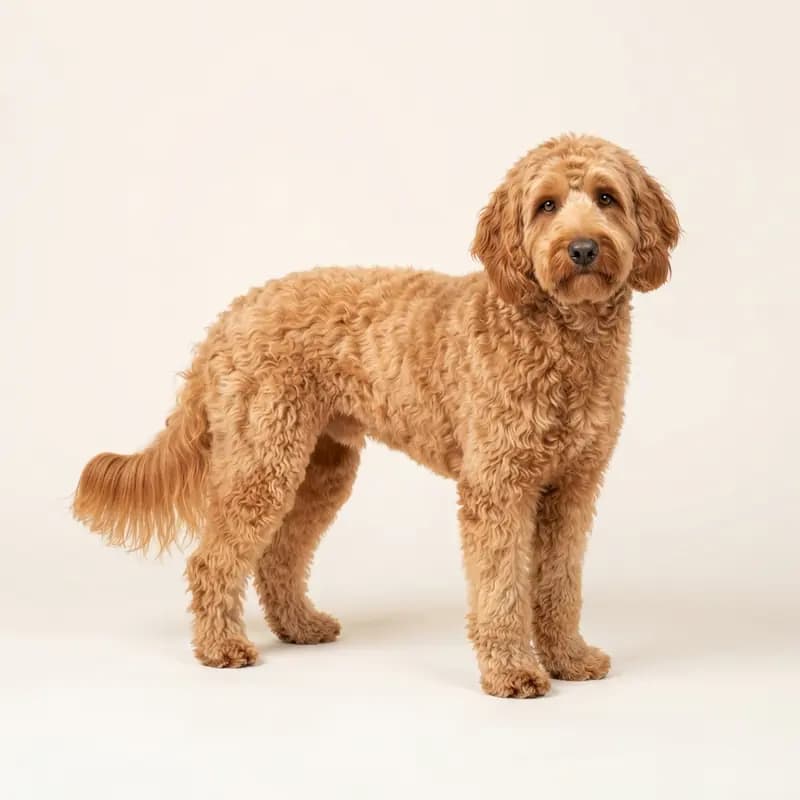Goldendoodle adulte en Abricot