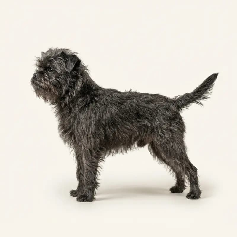 Affenpinscher med Strithåret