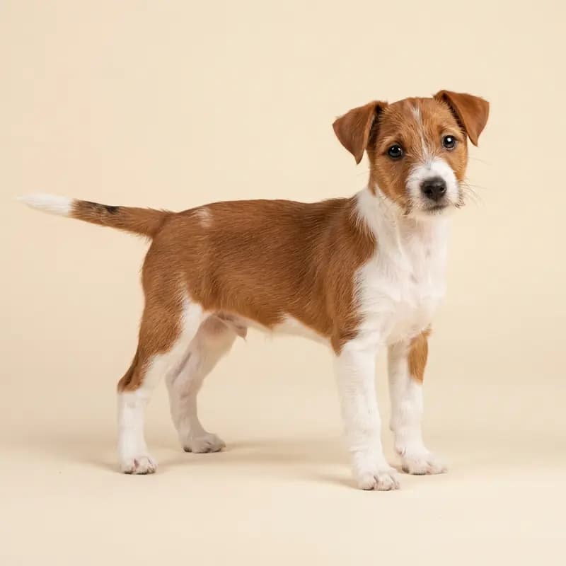 Teddy Roosevelt Terrier Welpe in Rouge et blanc