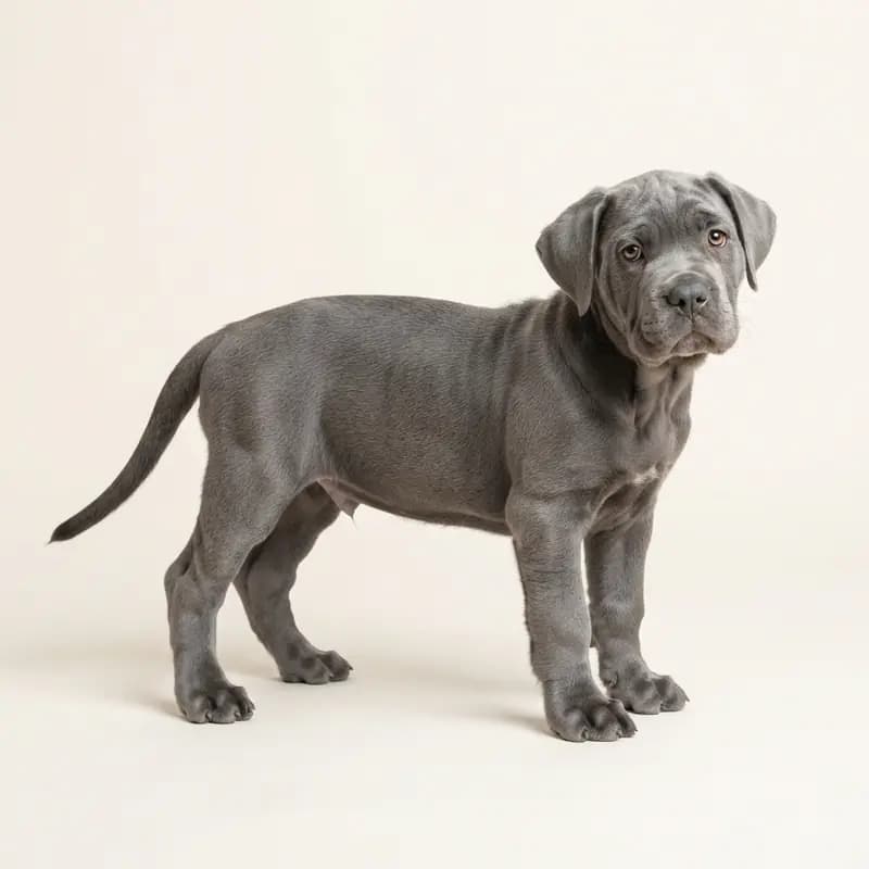 Mastino Napoletano Welpe in Blauw