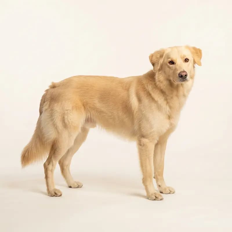 Voksen Alpin hyrdehund i Gul