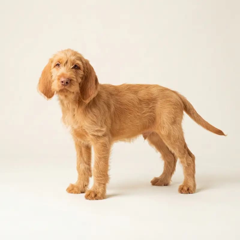 Spinone italien Welpe in Orange