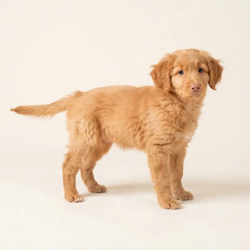 Tollerdoodle Welpe in Abrikoos