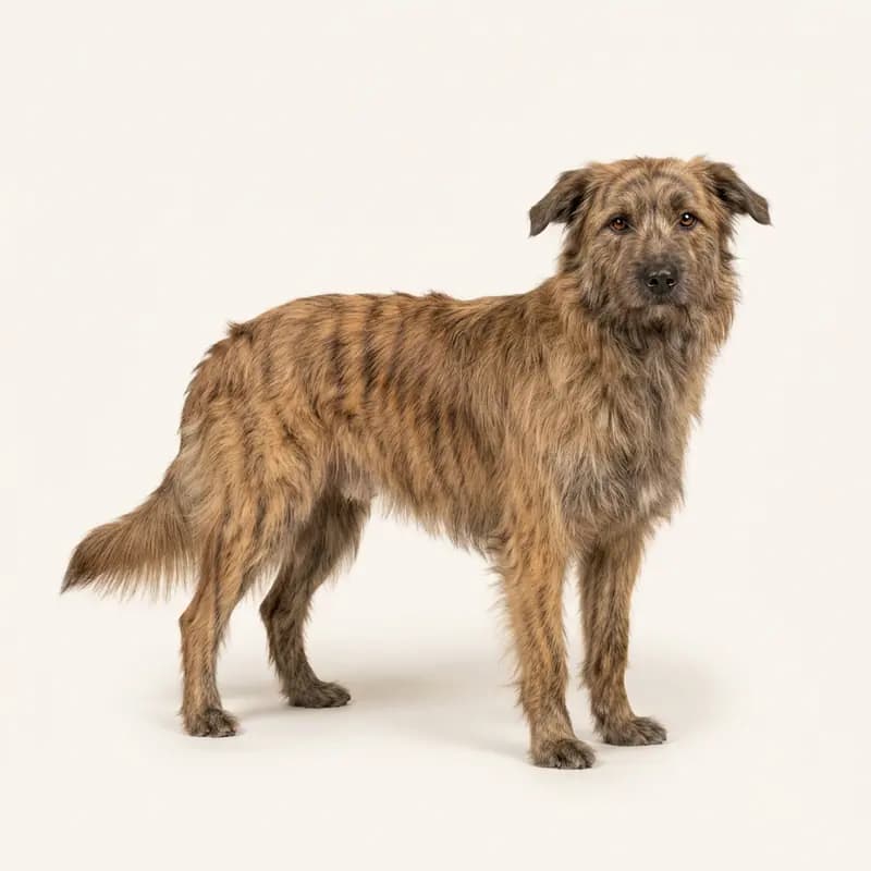 Volwassen Pyreneese herder in Gestroomd