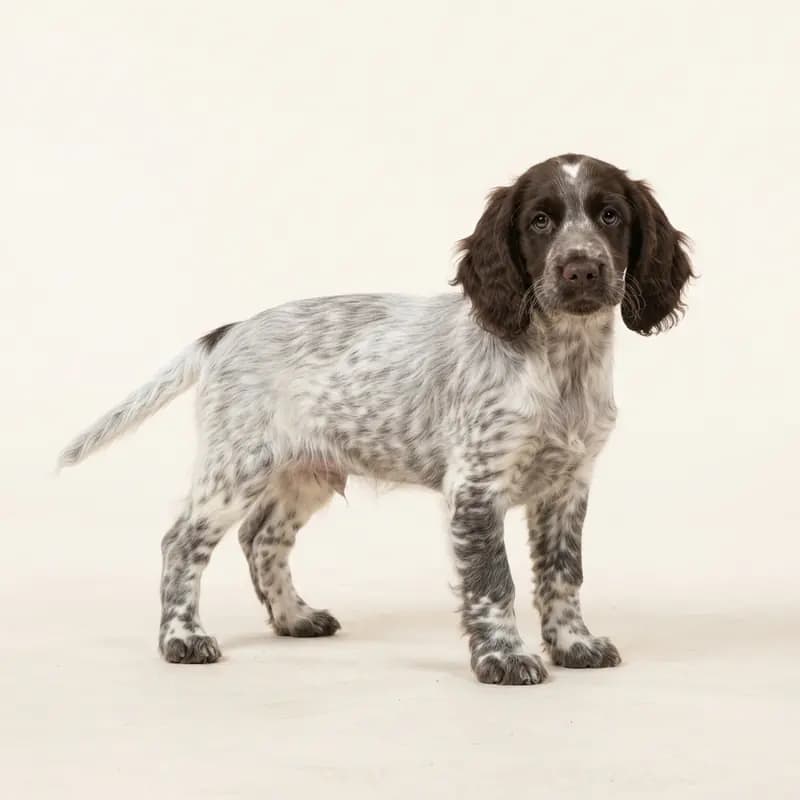 Field Spaniel Welpe in Schimmel