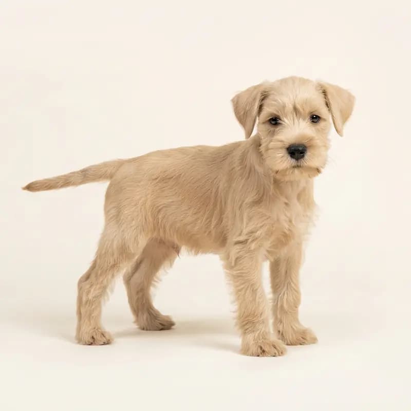 Dværgschnauzer Welpe in Fawn