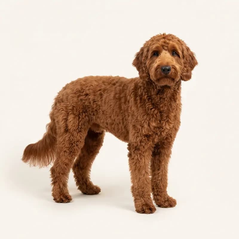 Goldendoodle adulte en Rouge