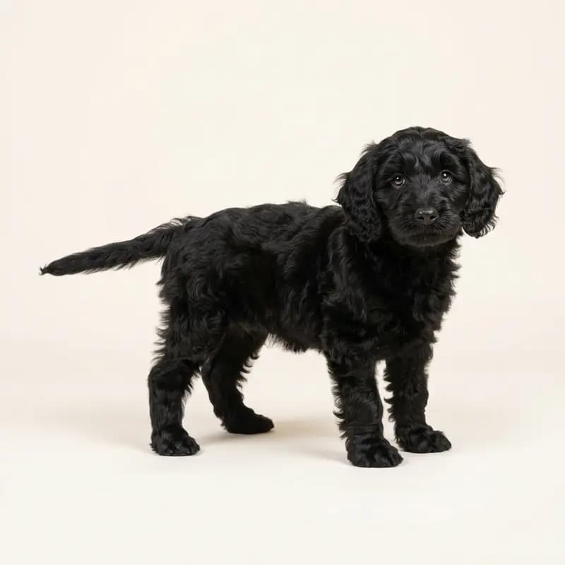Cockapoo Welpe in Zwart