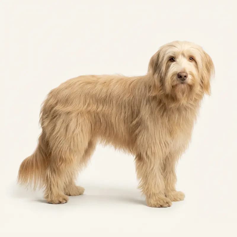 Voksen Bearded Collie i Fawn