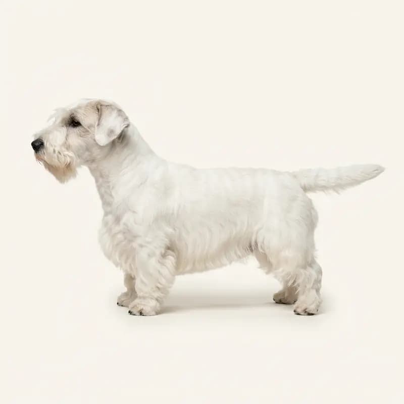 Sealyham Terrier med Mellemlang pels