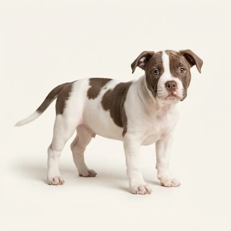 American Bully Welpe in Panaché (pie)