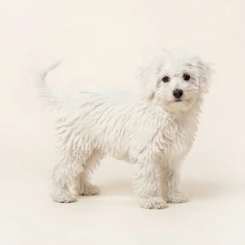 Puli Welpe in Hvid