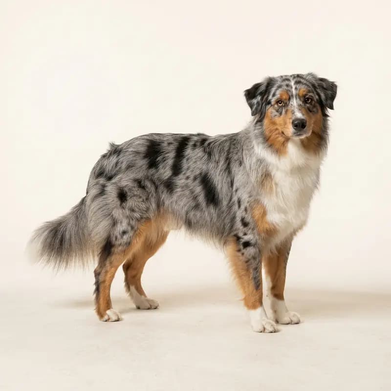 Voksen Australian Shepherd i Blue merle