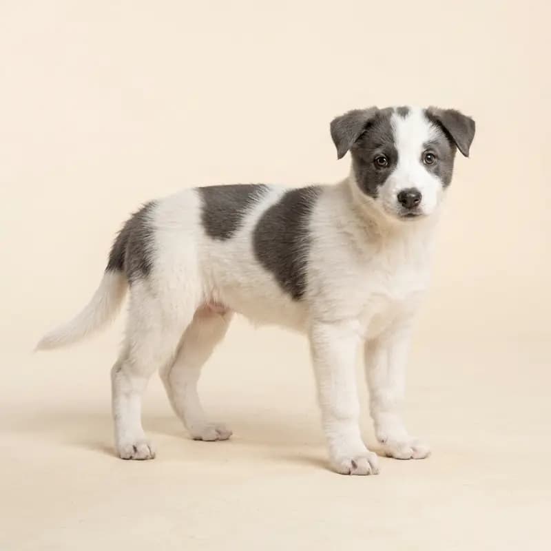 Husky d'Alaska Welpe in Panaché (pie)