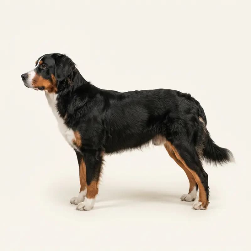 Grote Zwitserse Sennenhond met Halflang haar