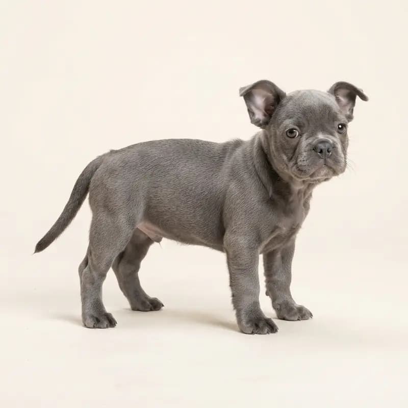 Frenchton Welpe in Blå