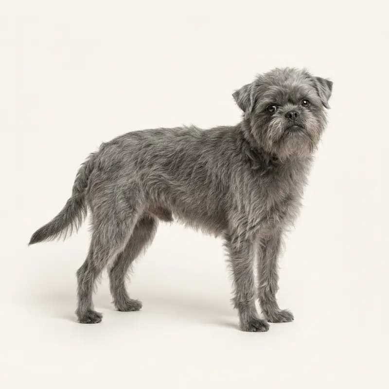 Voksen Affenpinscher i Grå