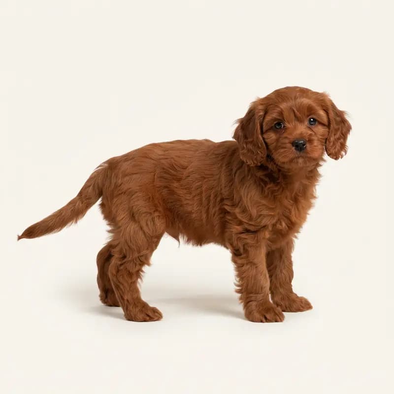 Cavachon Welpe in Rød