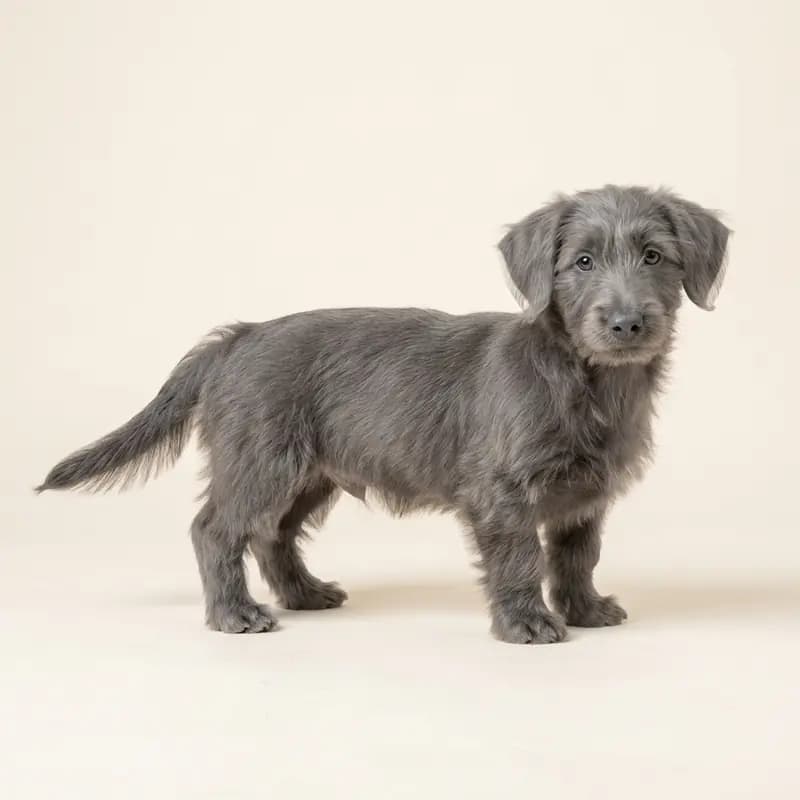 Skye Terrier Welpe in Bleu