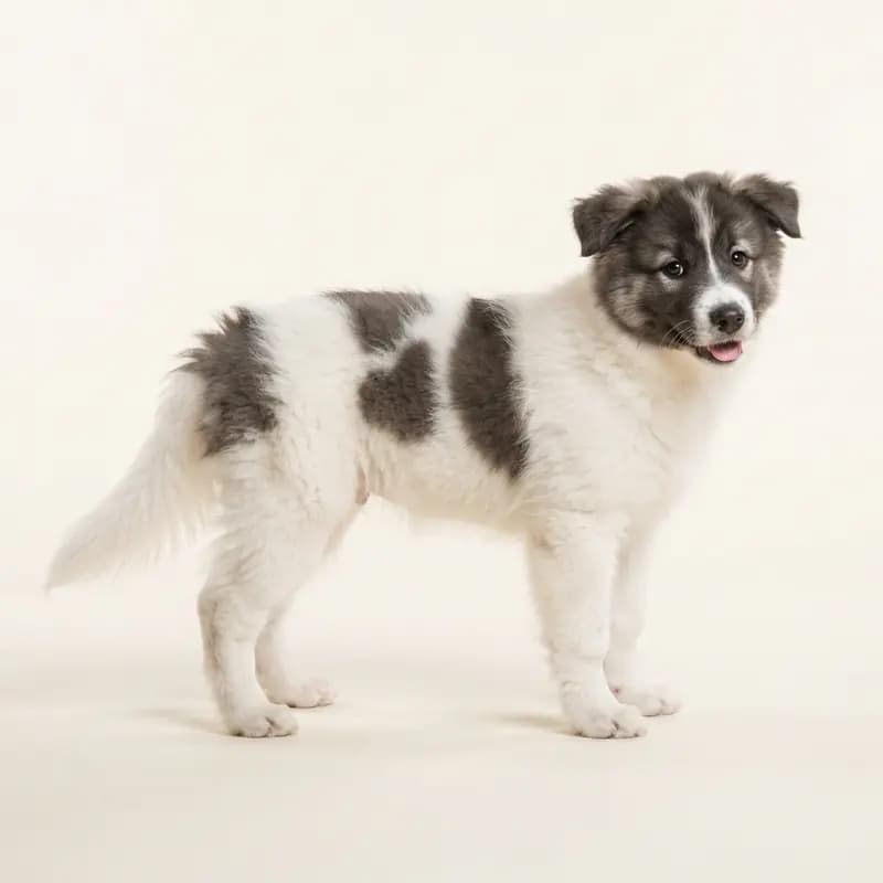 Canadese Eskimohond Welpe in Bont