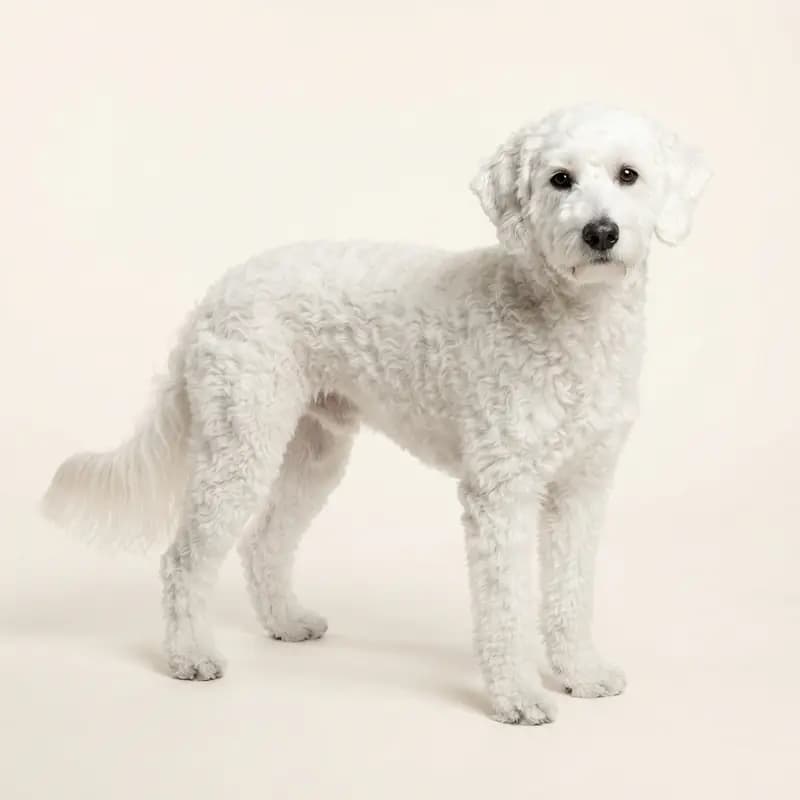 Labradoodle australien adulte en Blanc