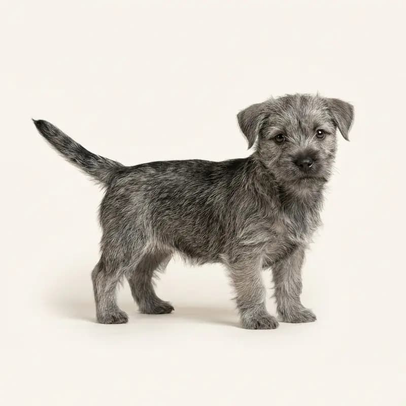 Norfolk Terrier Welpe in Grizzle