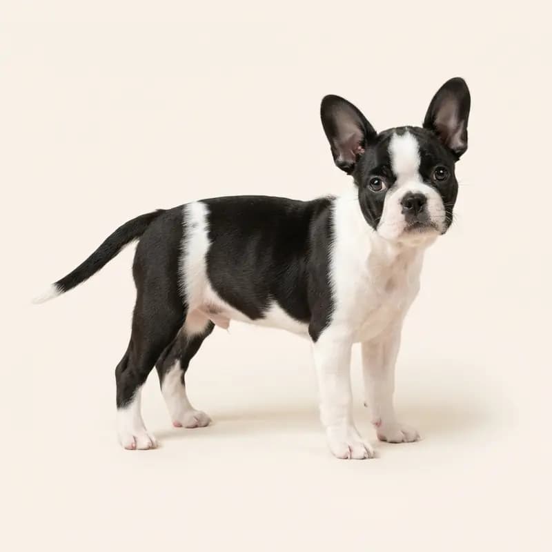 Frenchton Welpe in Sort-hvid