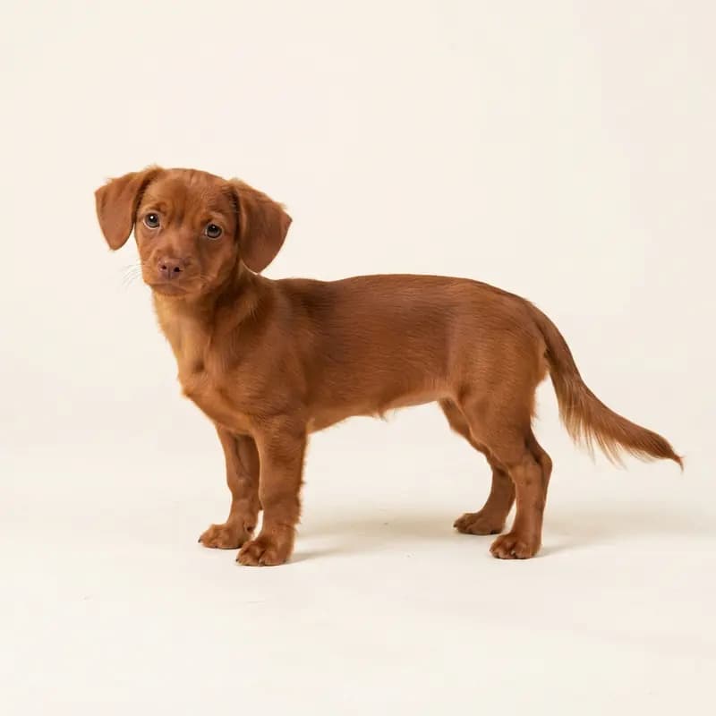 Chiweenie Welpe in Rød