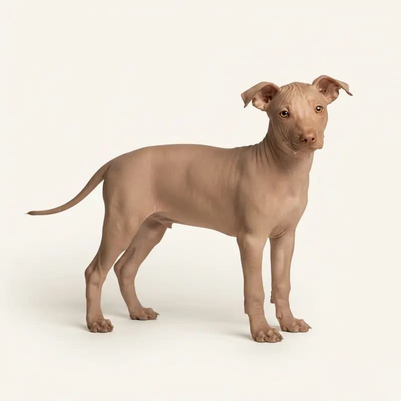Xoloitzcuintle Welpe in Fawn