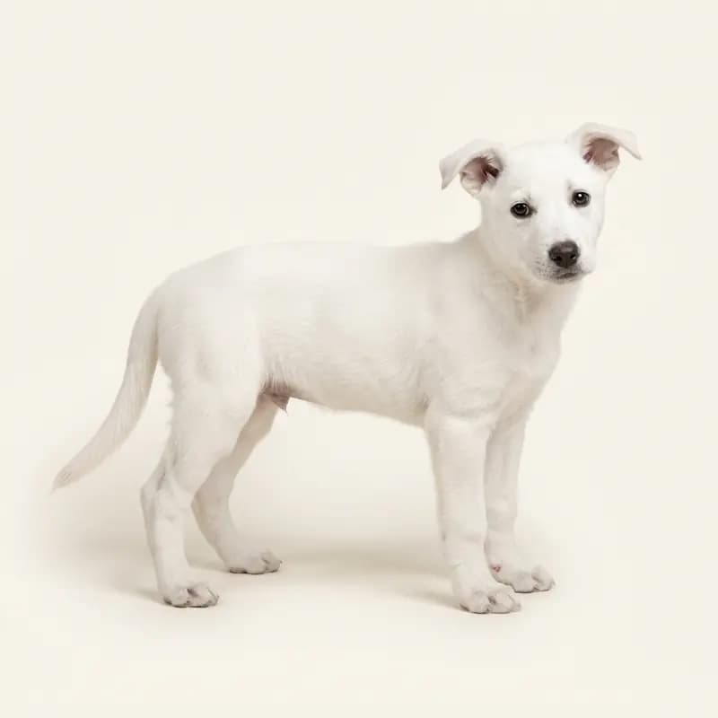 Carolina Dog Welpe in Wit