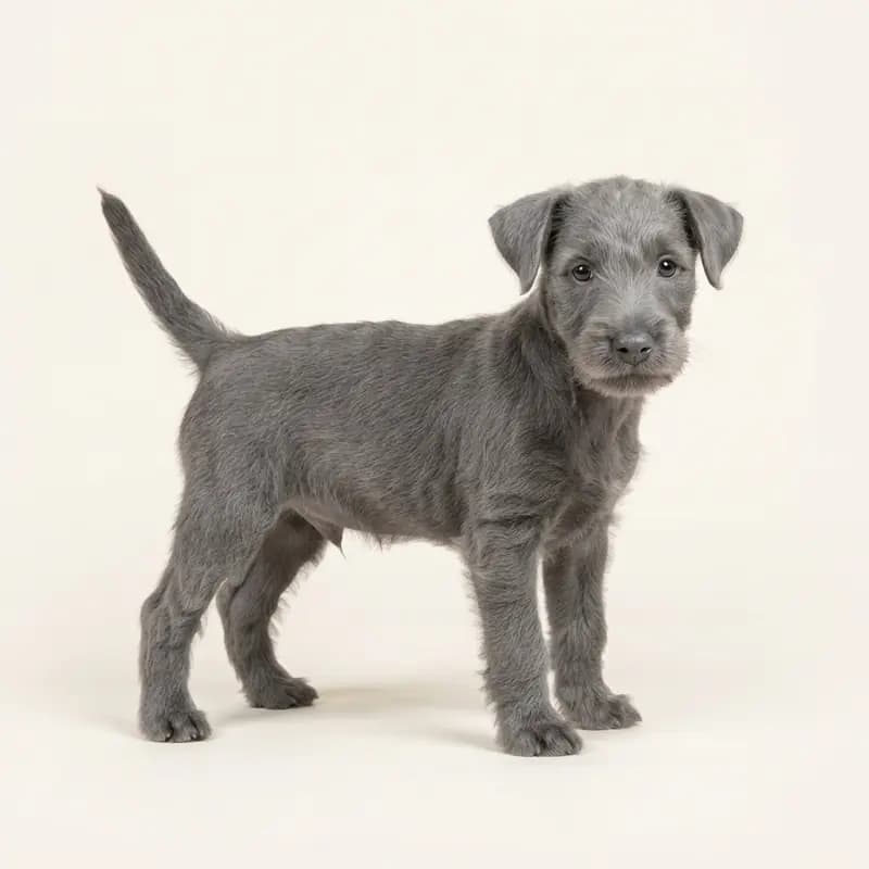 Lakeland Terrier Welpe in Blå