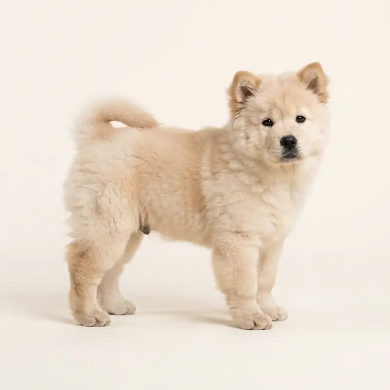 Chow Chow Welpe in Creme