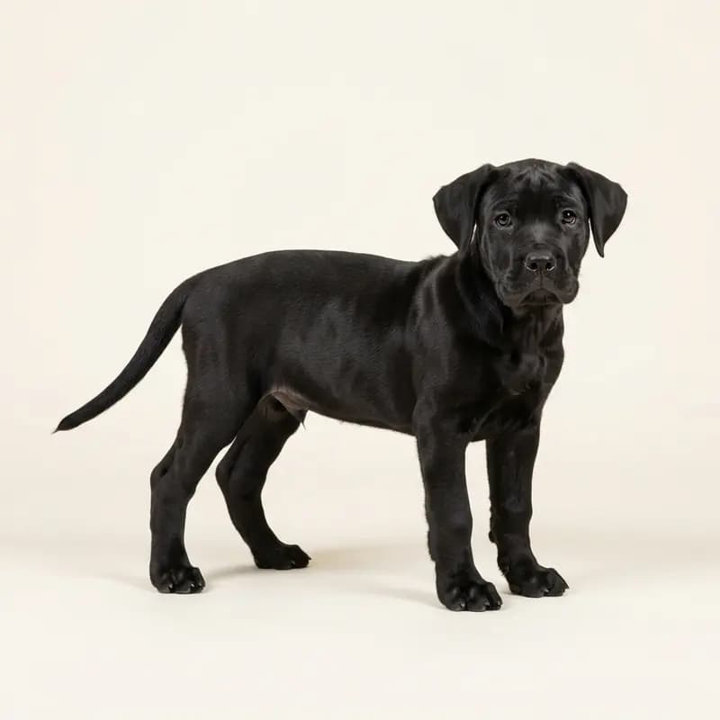 Dogo Canario Welpe in Siyah