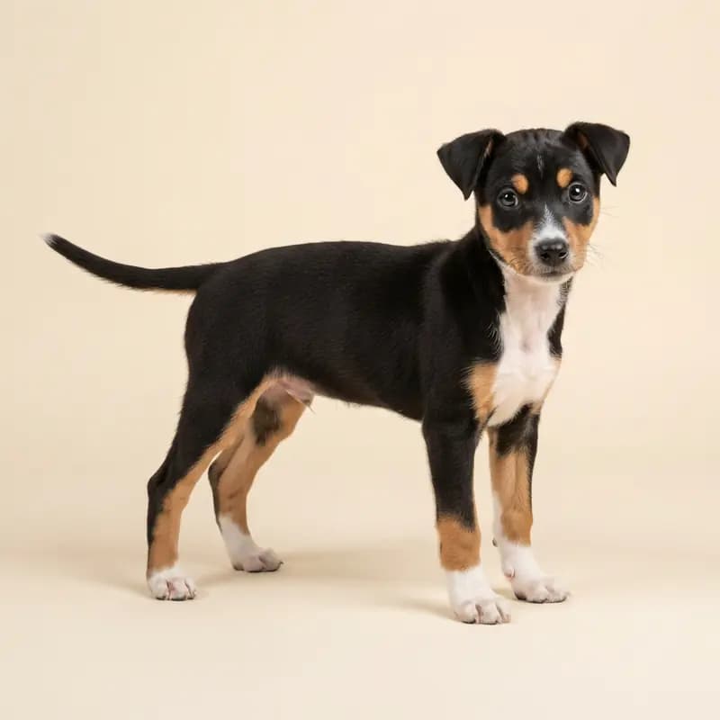 Japansk Terrier Welpe in Trefarvet
