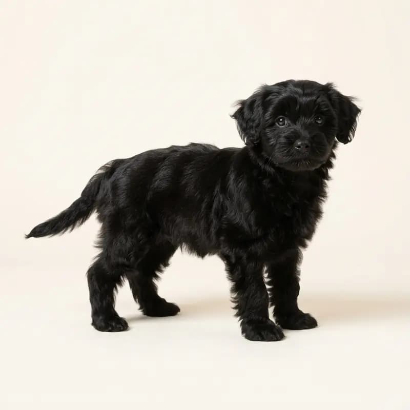 Petit chien lion Welpe in Noir
