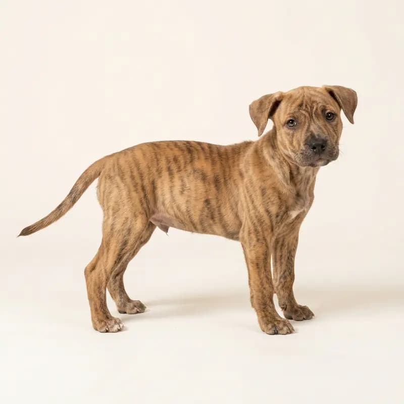 Amerikaanse Pitbullterriër Welpe in Gestroomd