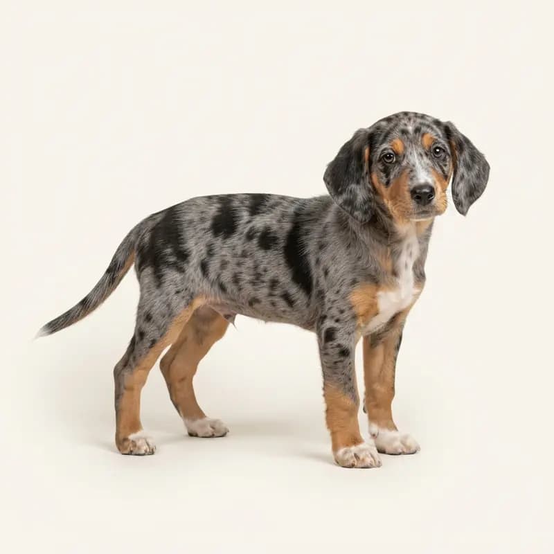 Dunkerhund (Dunkerhound - Norveç Tazısı) Welpe in Blue merle