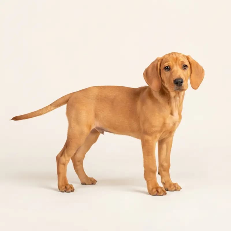Korthåret istrierhund Welpe in Orange