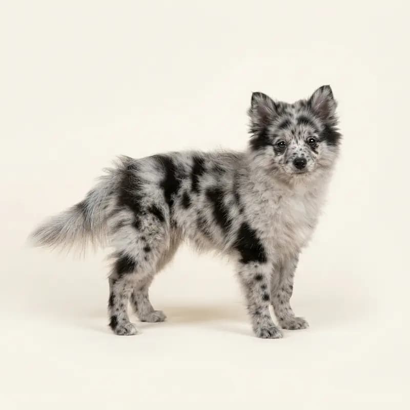Alman Spitz Welpe in Merle