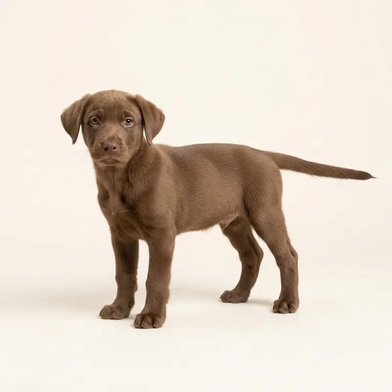 Blandingshund Welpe in Brun