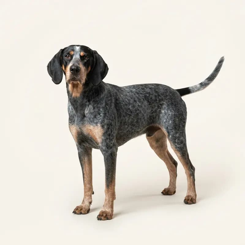 Voksen Bluetick Coonhound i Blå med tan