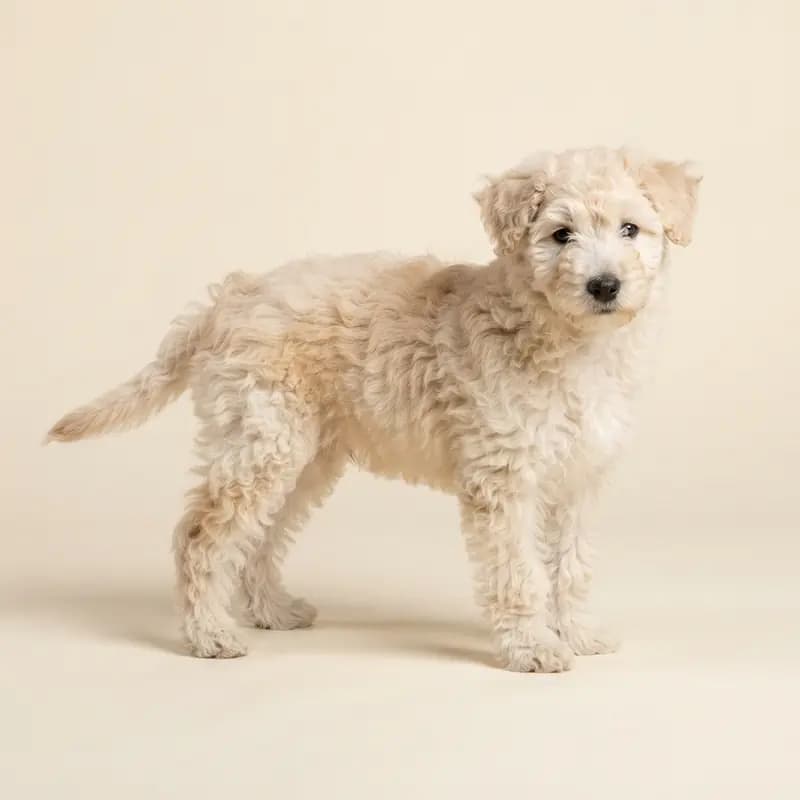 Pumi Welpe in Creme