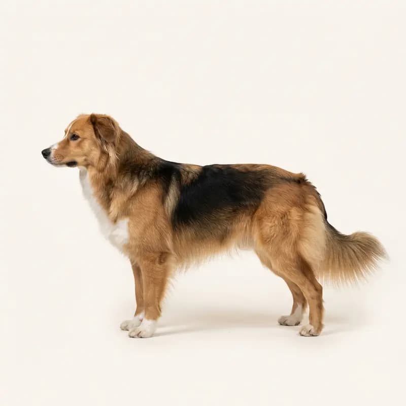 Alpin hyrdehund med Mellemlang pels