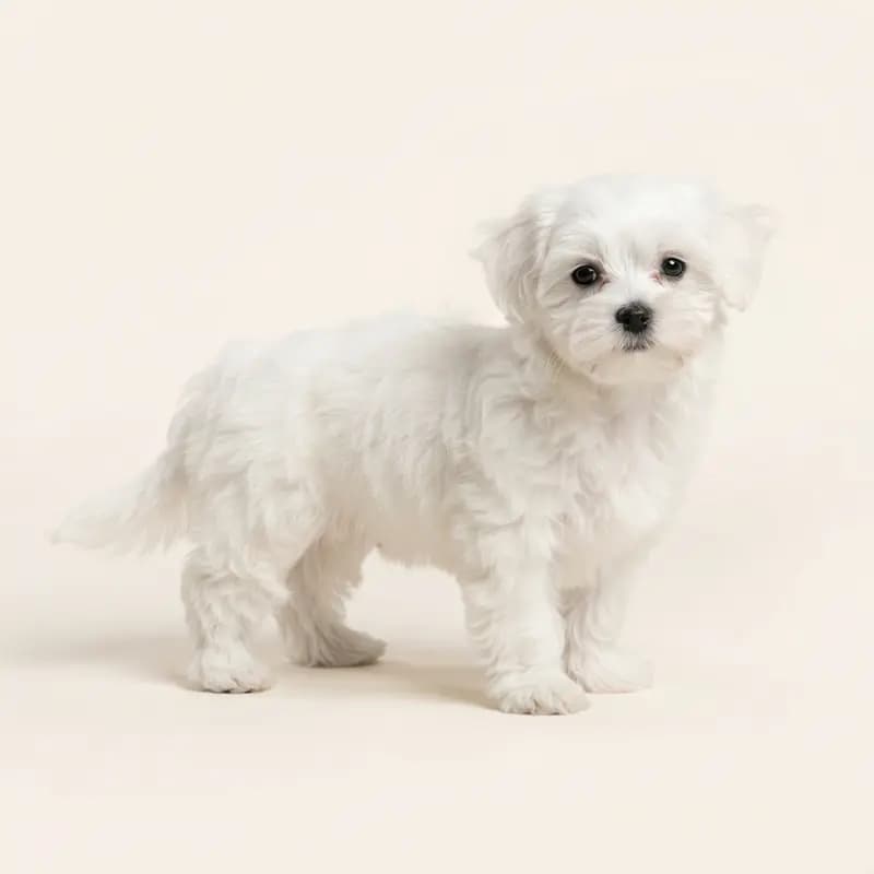 Maltezer Welpe in Wit