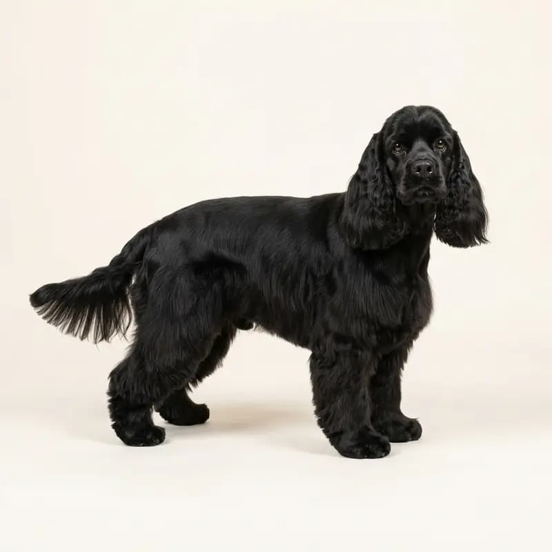 Voksen Amerikansk Cocker Spaniel i Sort